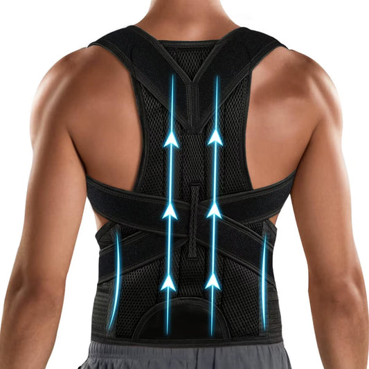 Back Brace for Lumbar Support and Upright Back Straightener Back Corrector Posture Improve and Neck, Back, Shoulder Pain Relieve